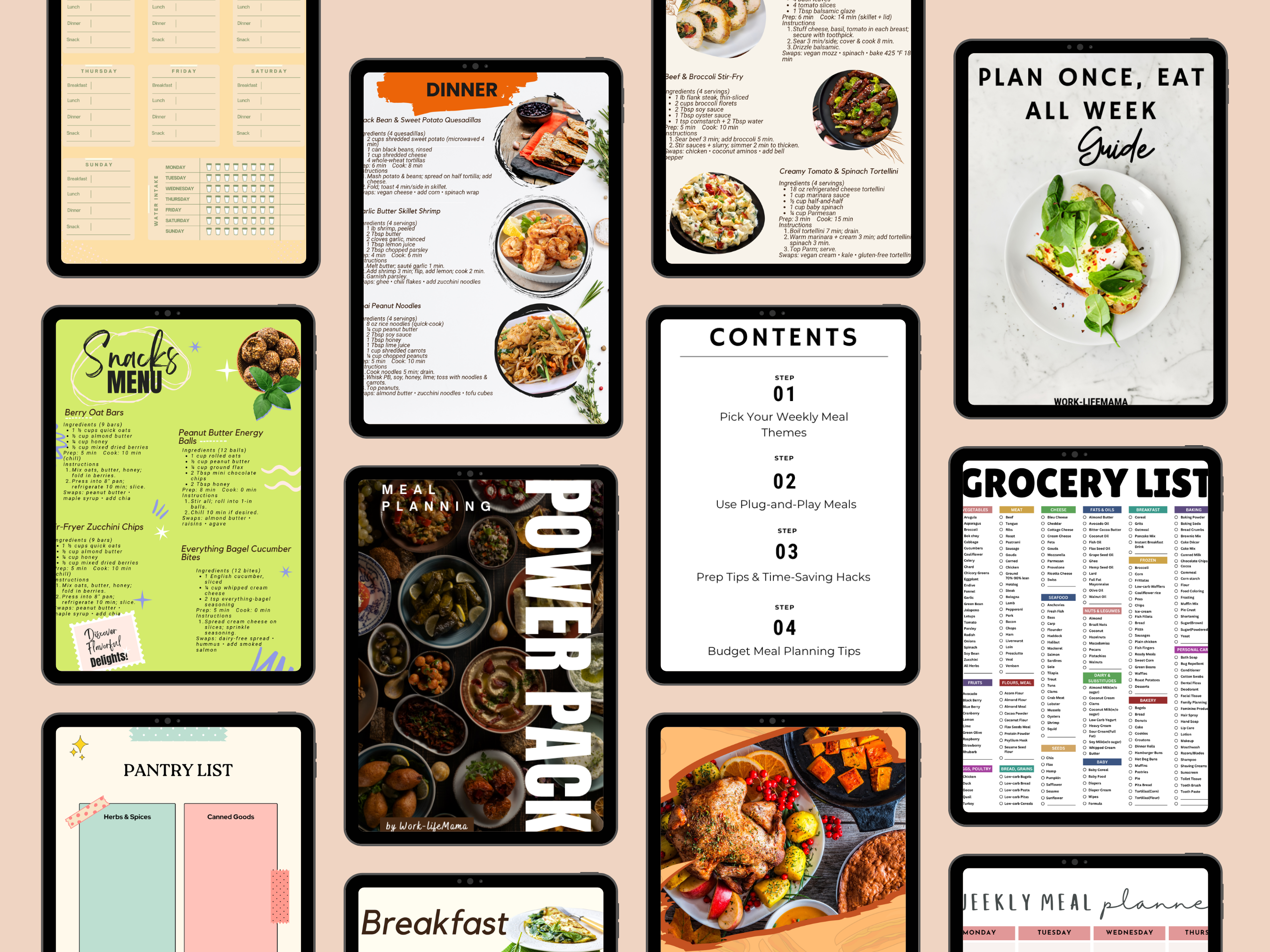 Work-Life Mama Meal Planning System