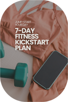 Mom doing quick at‑home workout