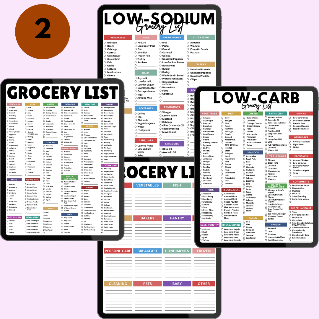 Done-for-You Grocery Lists