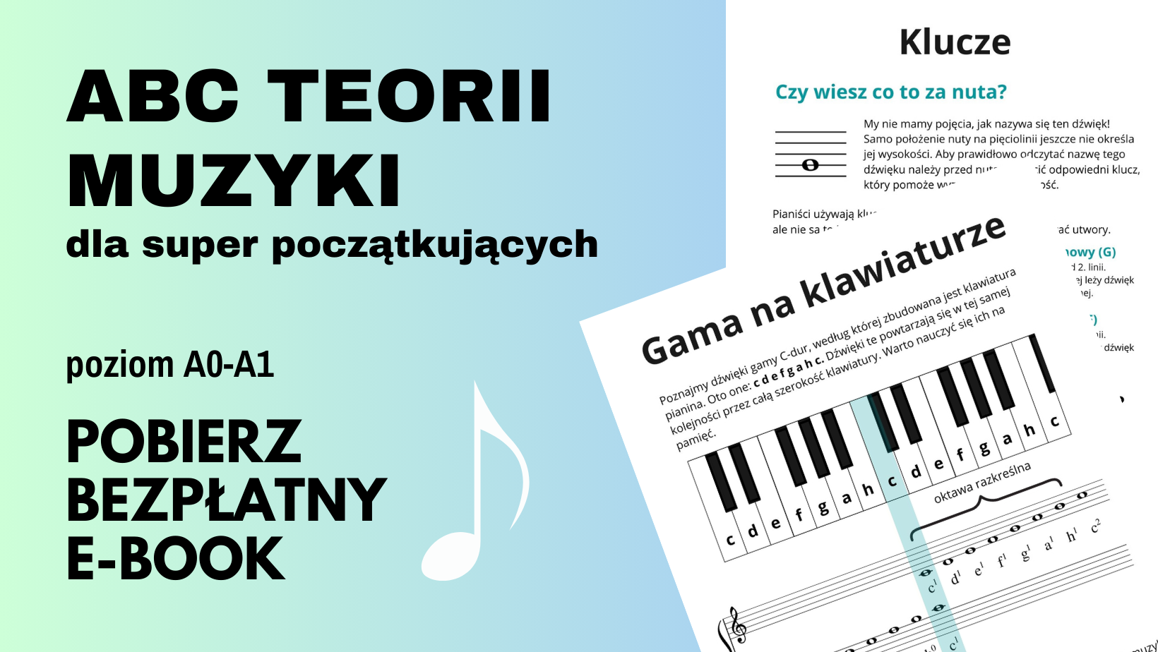 Bezpłatny e-book ABC teorii muzyki
