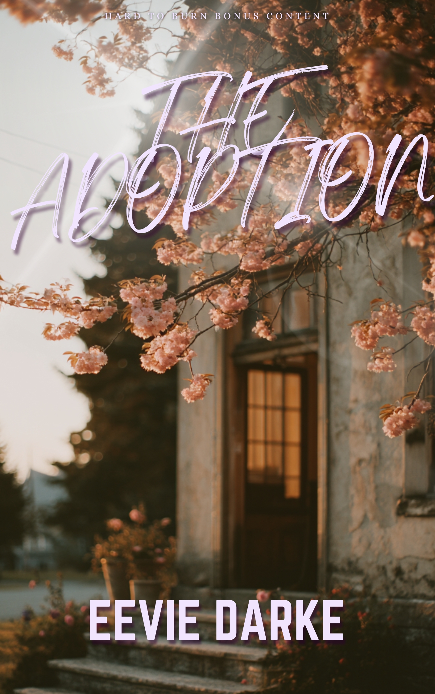 The Adoption by Eevie Darke, image of firehouse station door in background