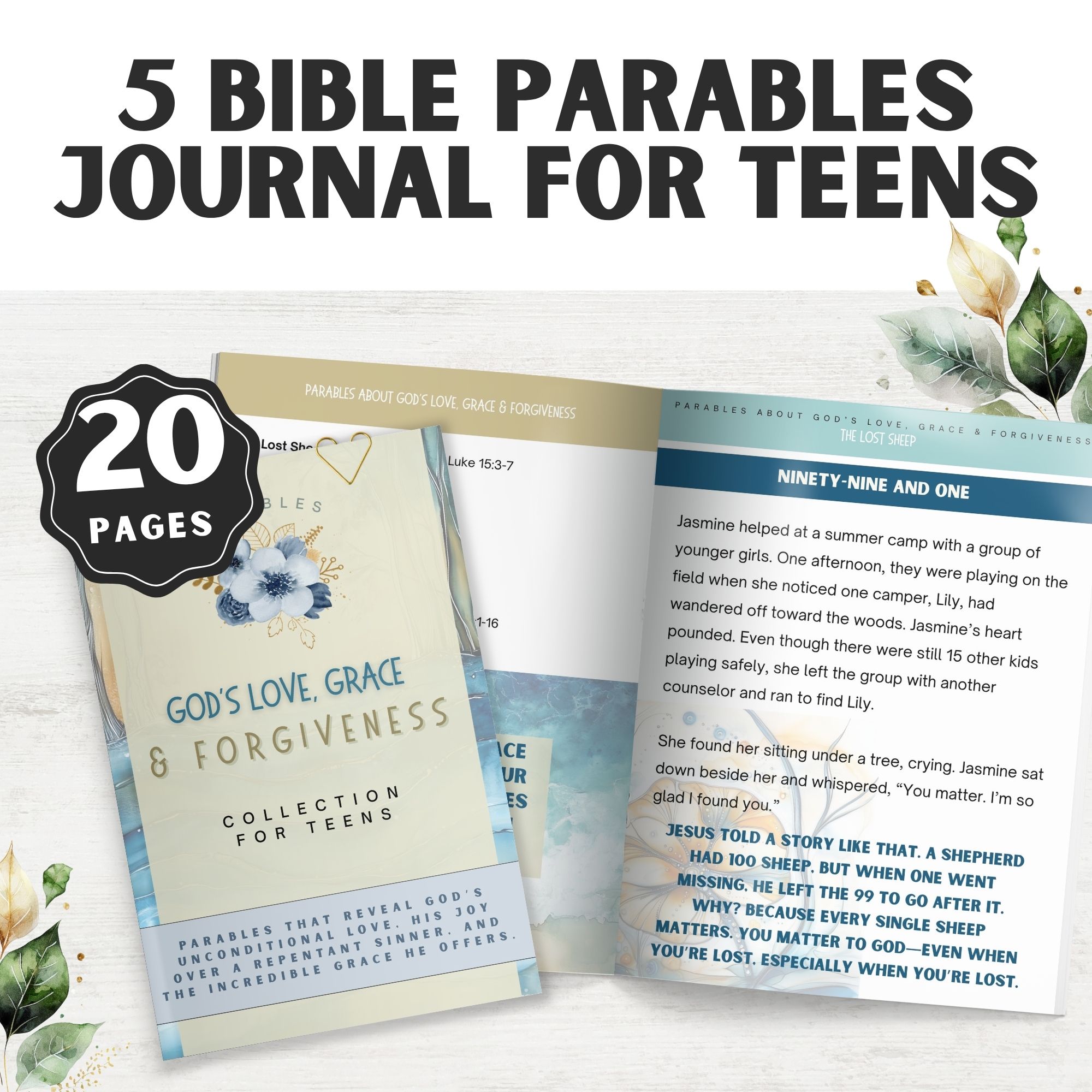 5 Bible Parables for Teens: God's Love, Grace and Forgiveness Edition