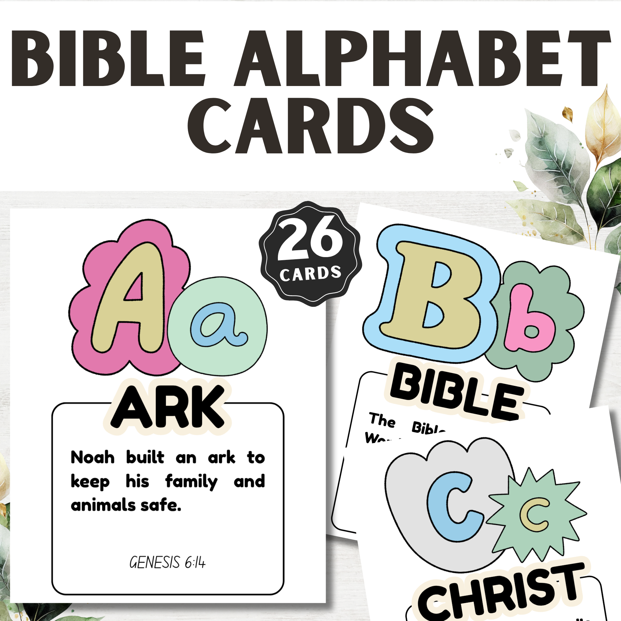 Alphabet Bible Verse Card