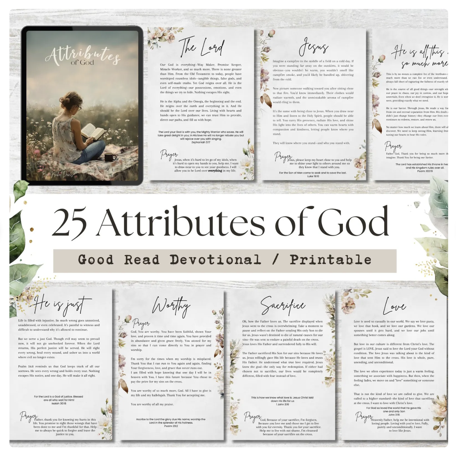 25 Attributes of God