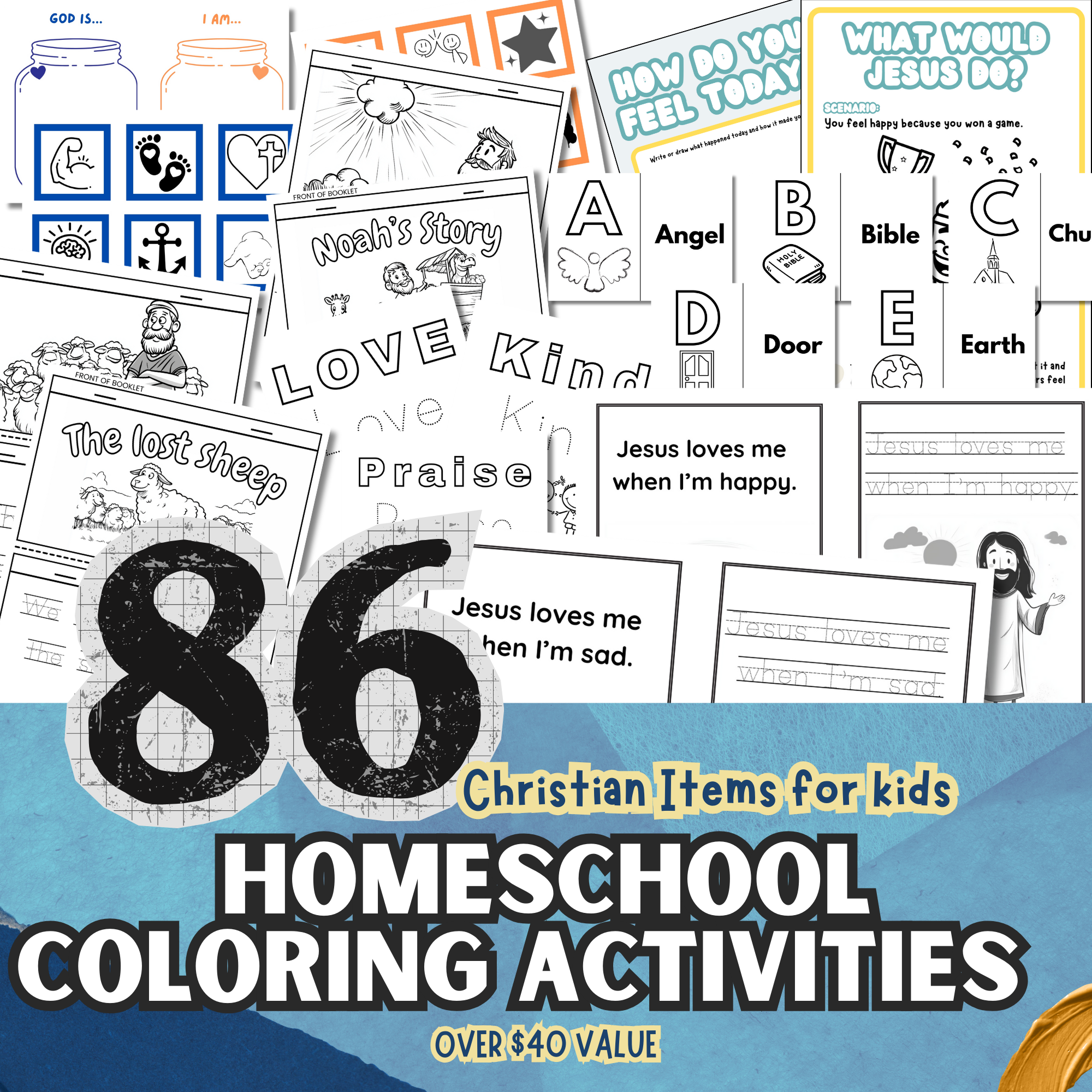 86 Christian Bible Verse Coloring Page for Kids