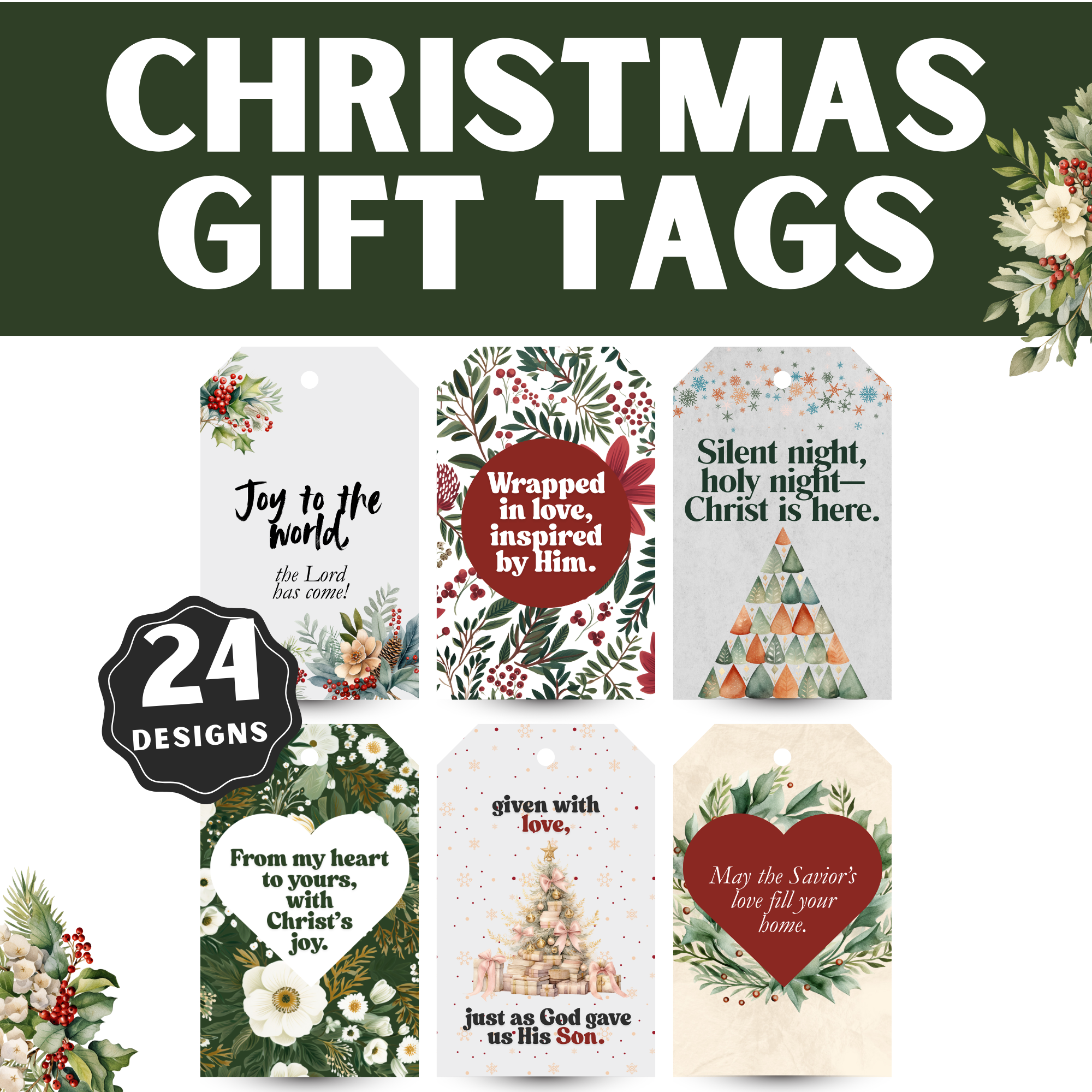 Christian Christmas Gift Tags