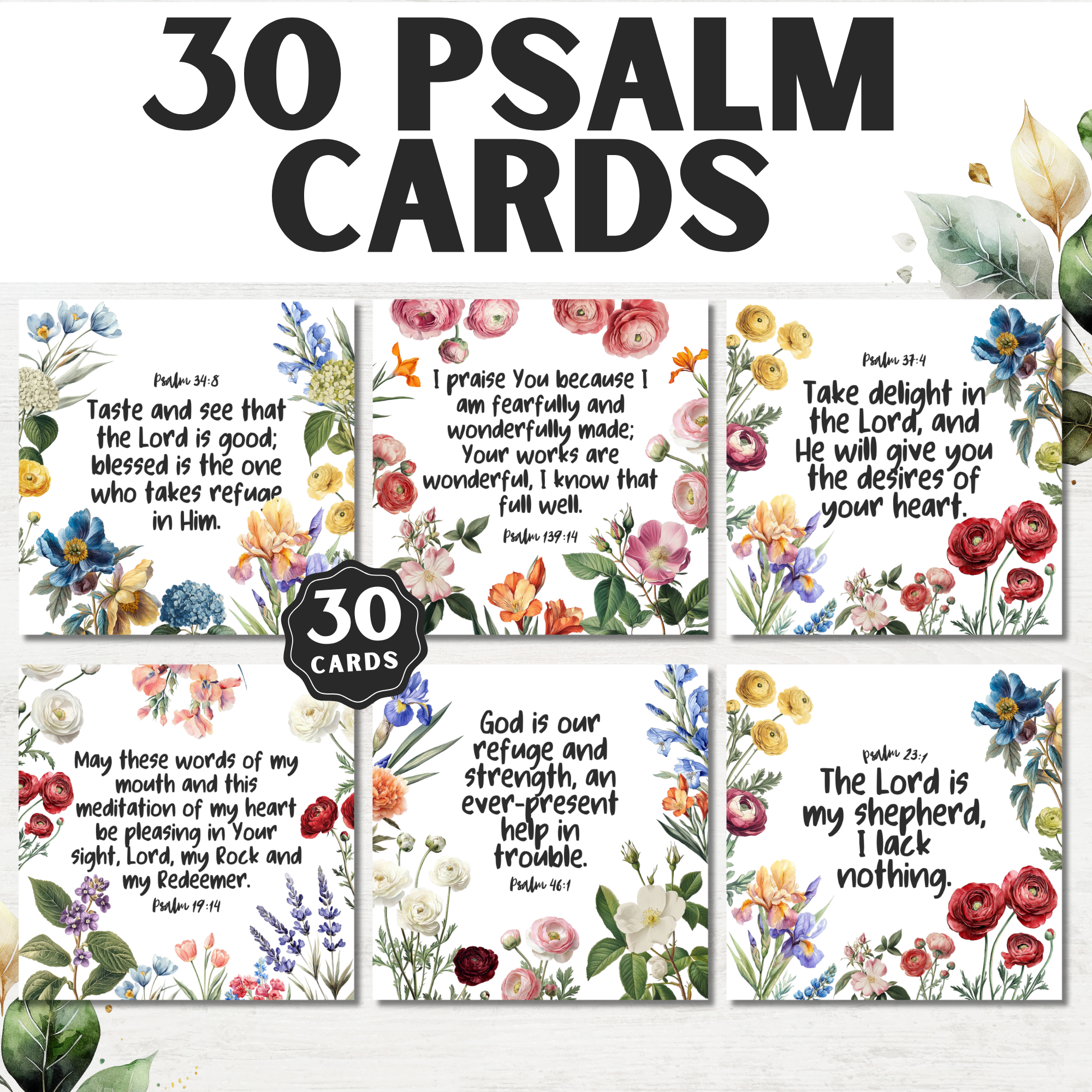30 Psalms Cards