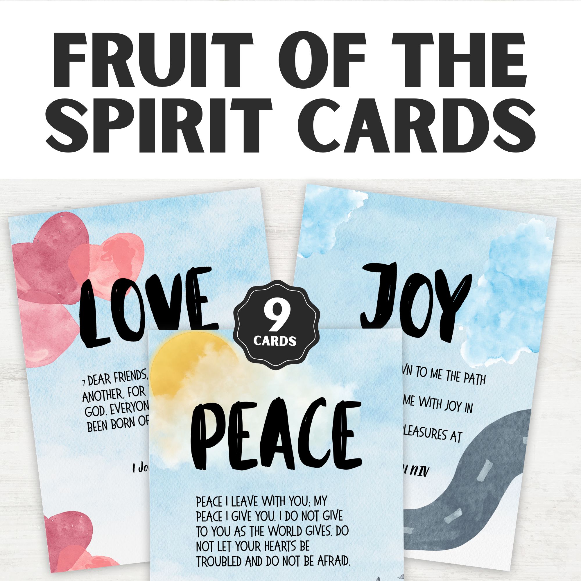 Fruit of the Spirit Printable Scripture Cards for Kids