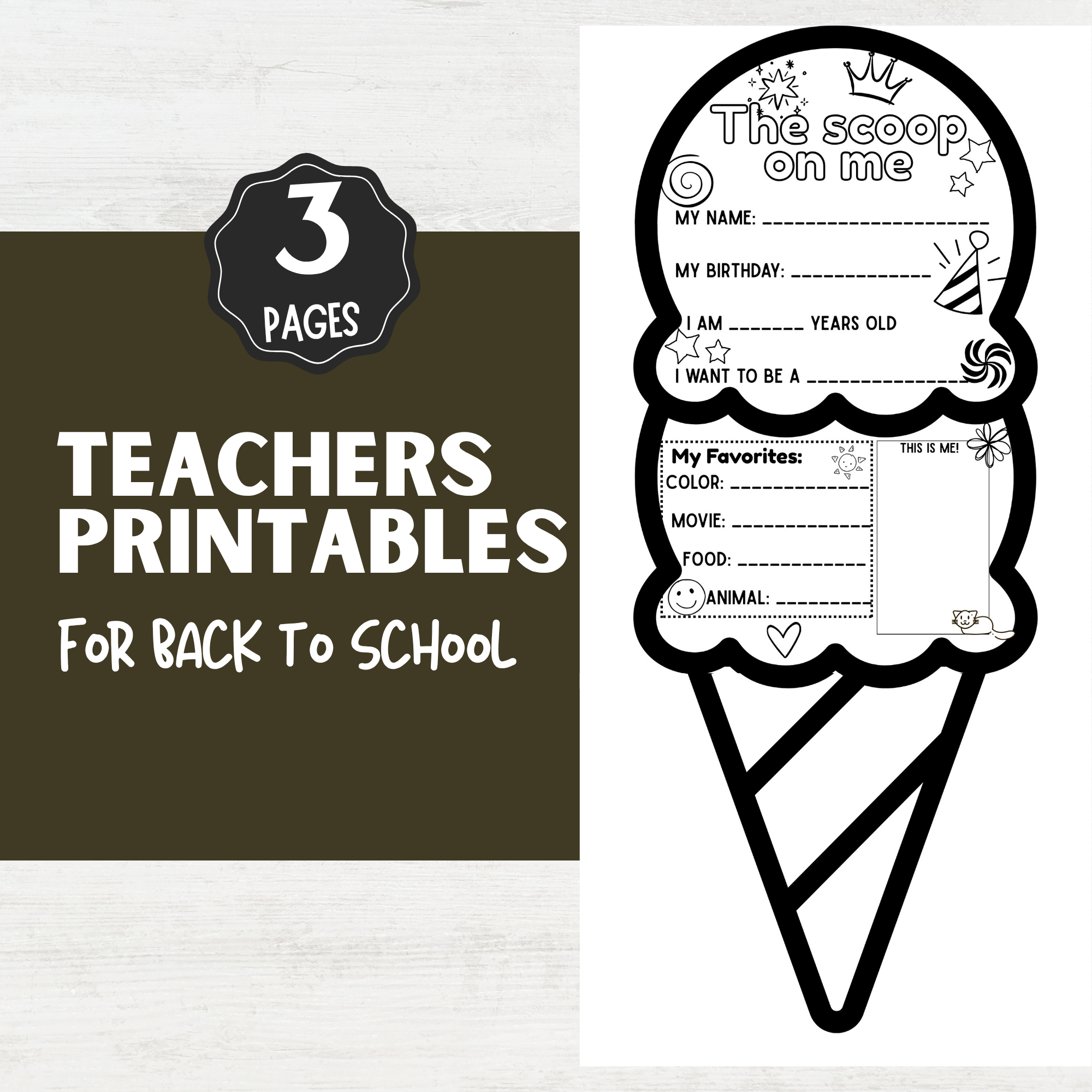 Teachers Printables: 1st day Classroom Decor