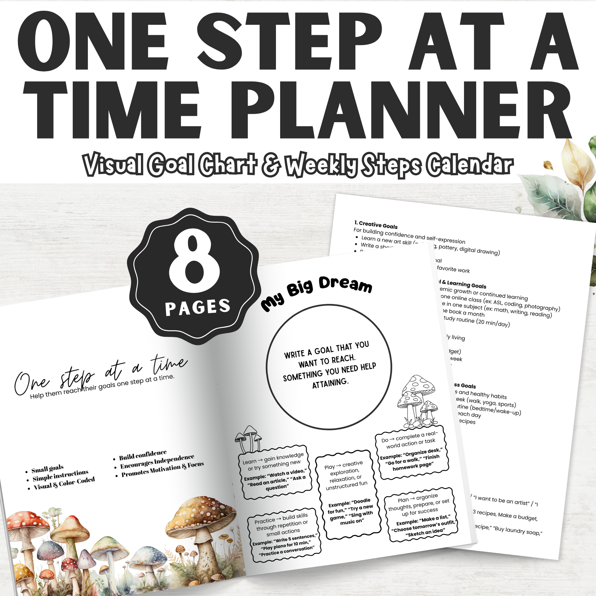One Step at a Time Planner