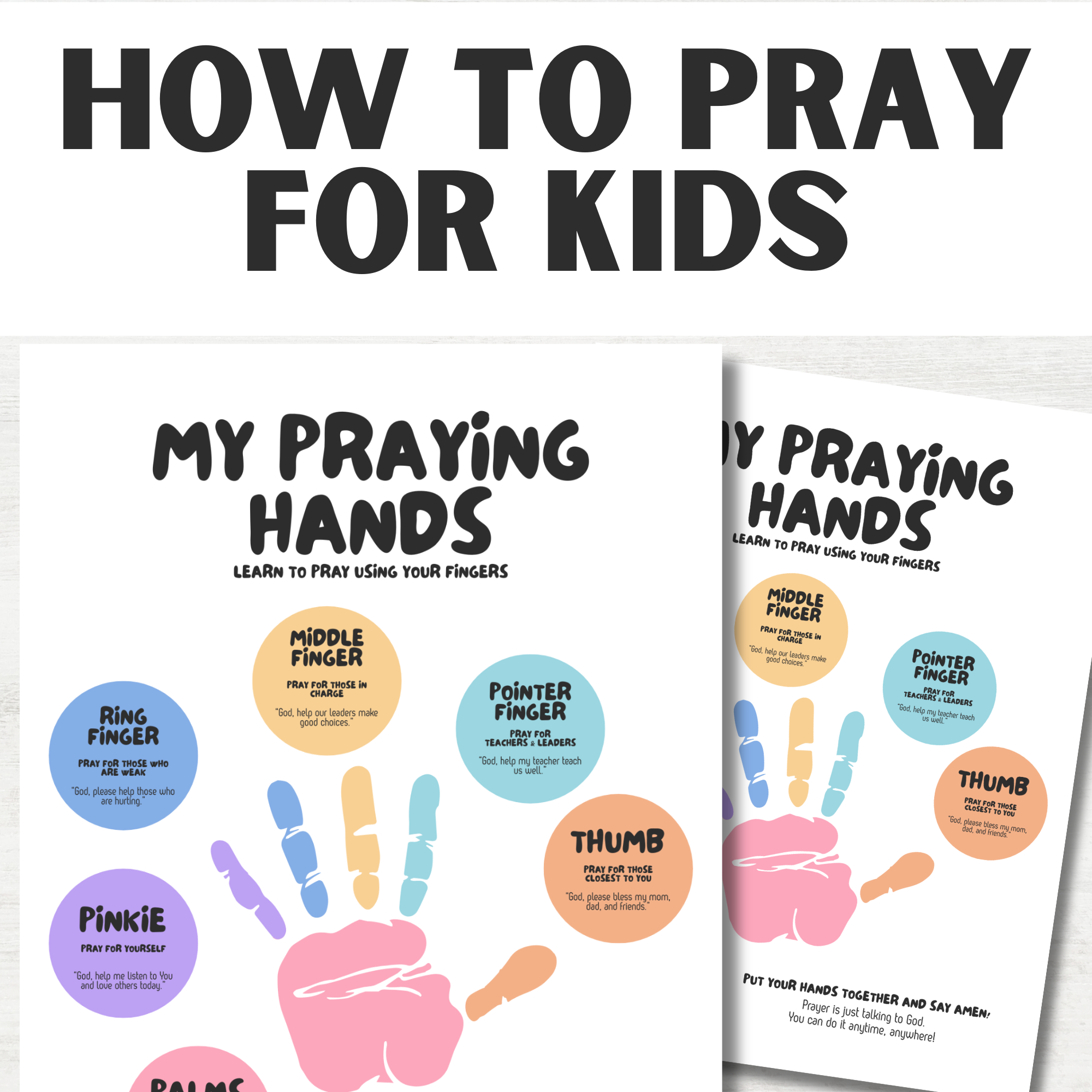 How to Pray Guide Poster
