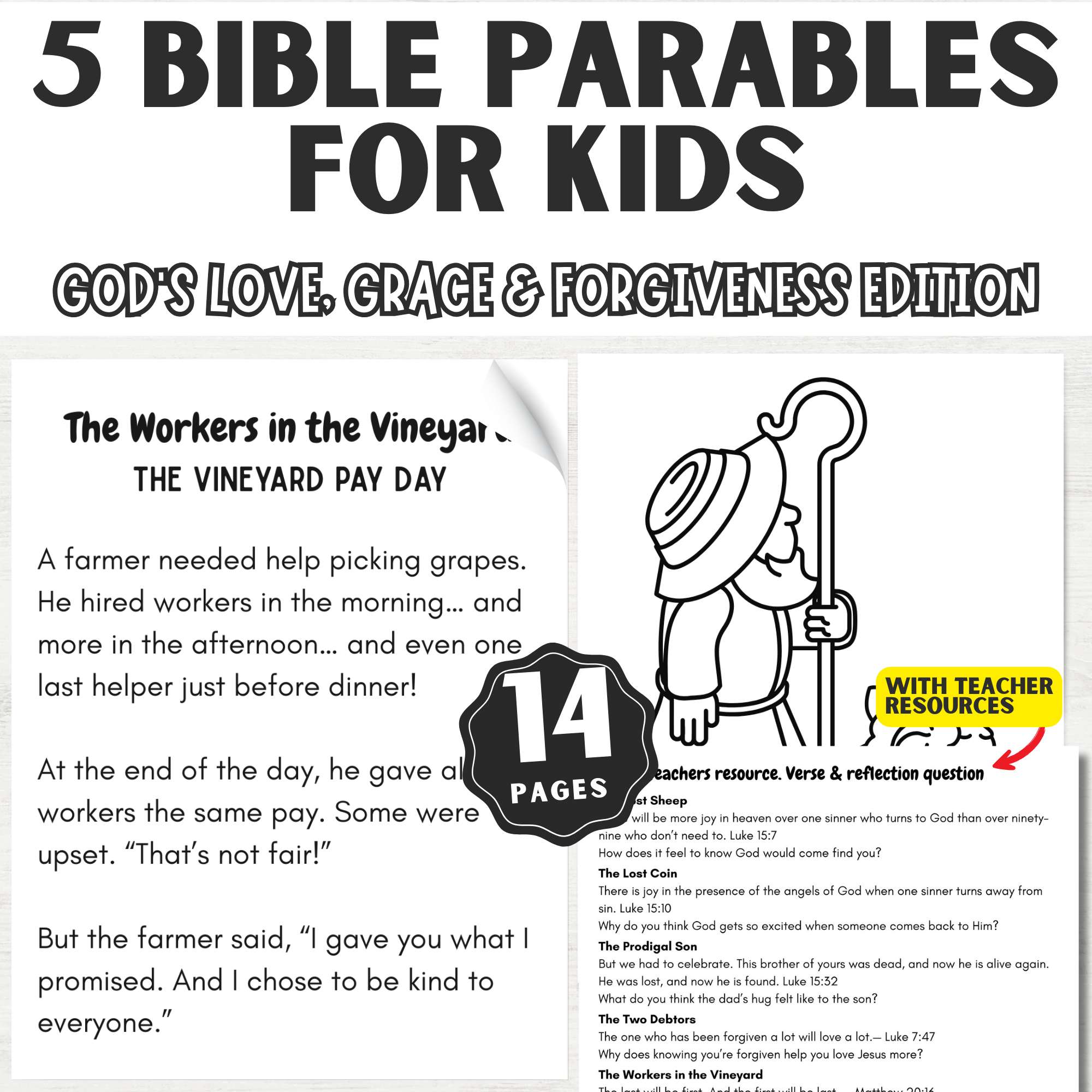 5 Bible Parables for Kids: God's love and forgiveness