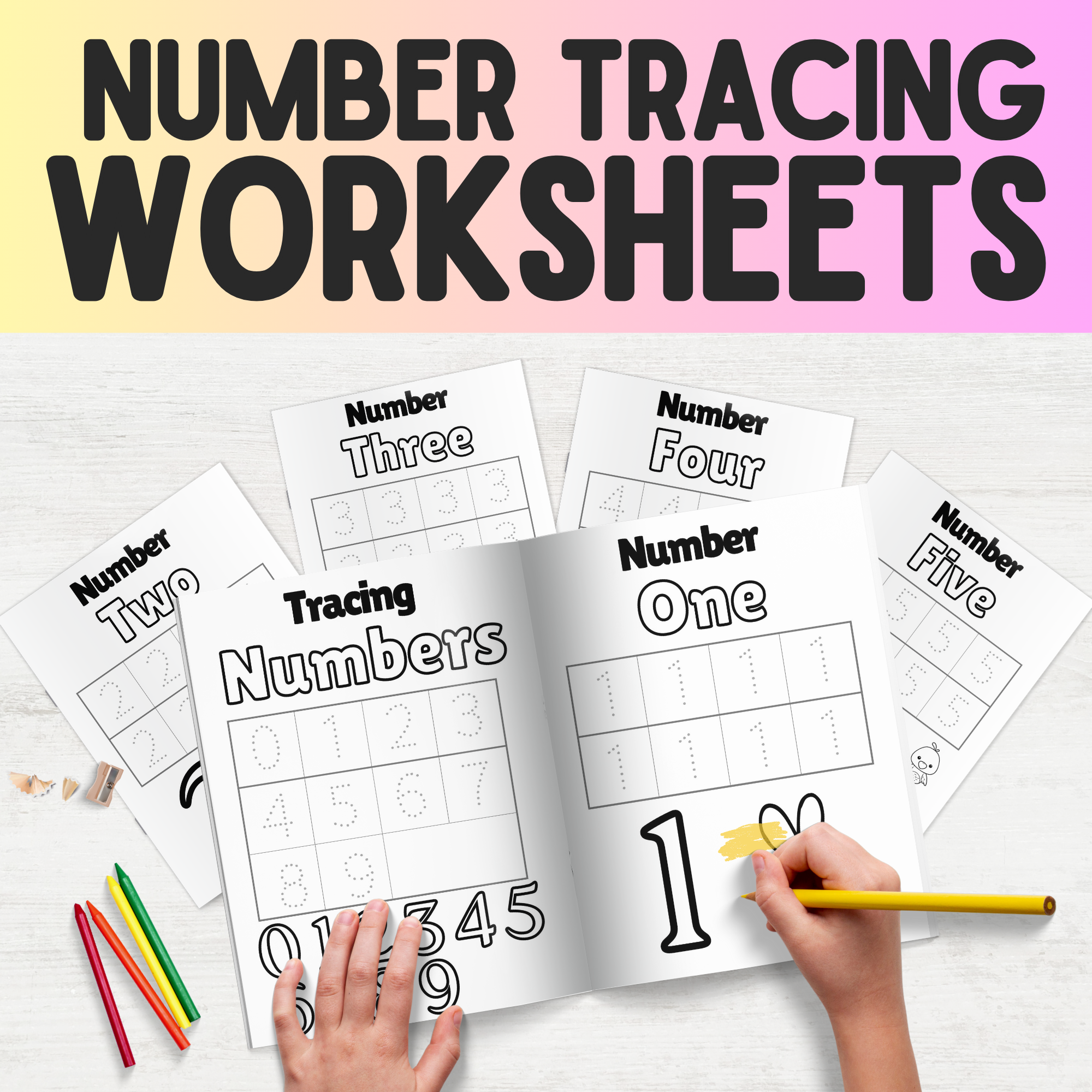 Number Tracing Worksheets 0-9