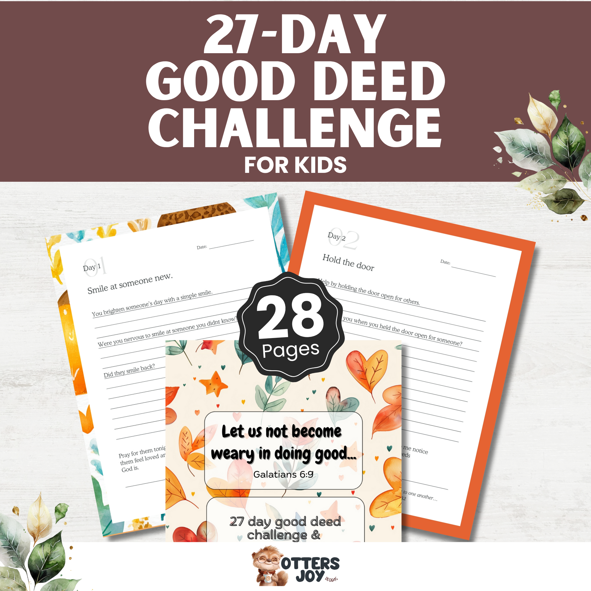 27-Day Good Deed Challenge for Kids
