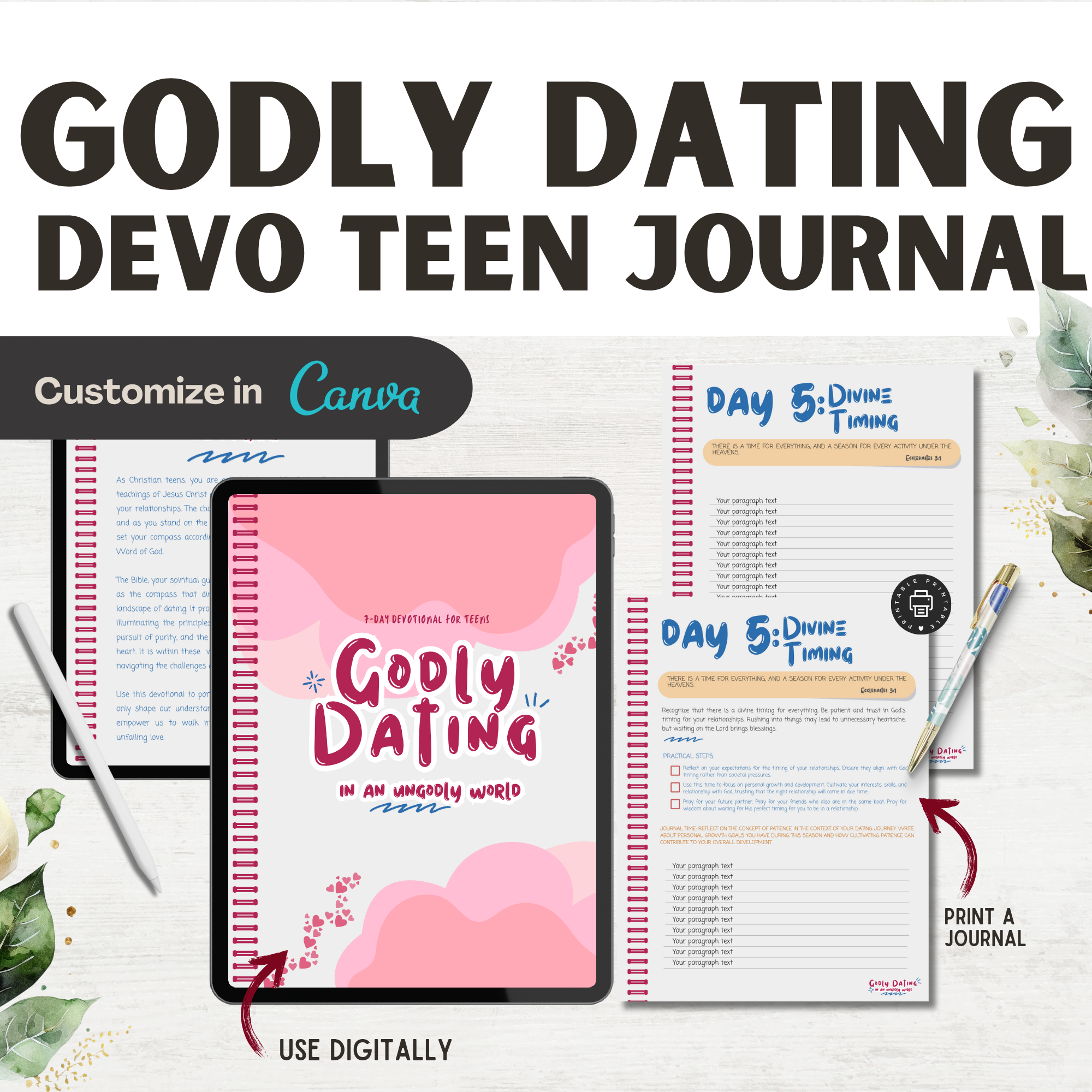 Godly Dating Devo Digital Journal