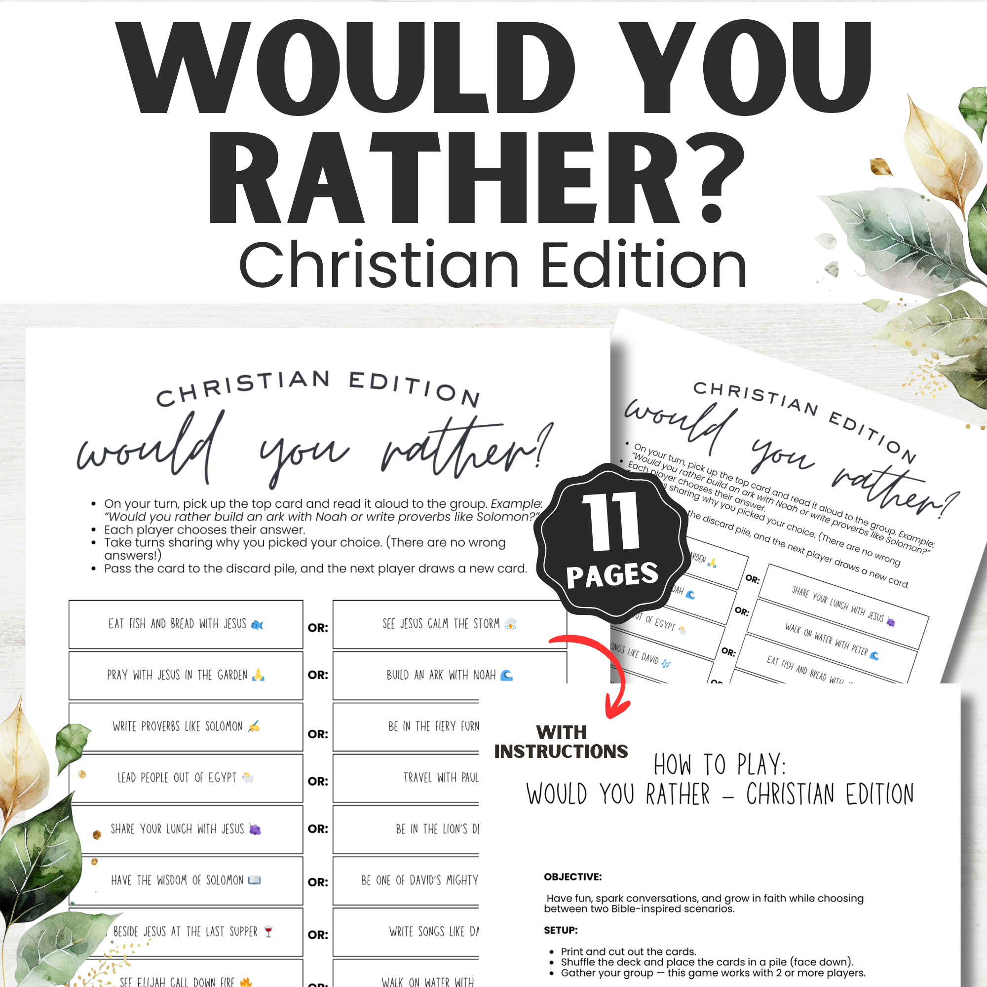 Would you rather? Christian Edition