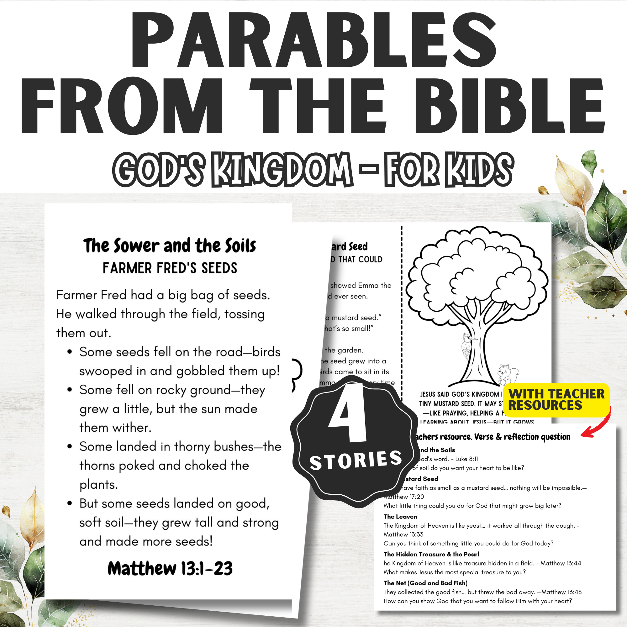 Bible Craft for Kids: Parable of the Sower for Kids