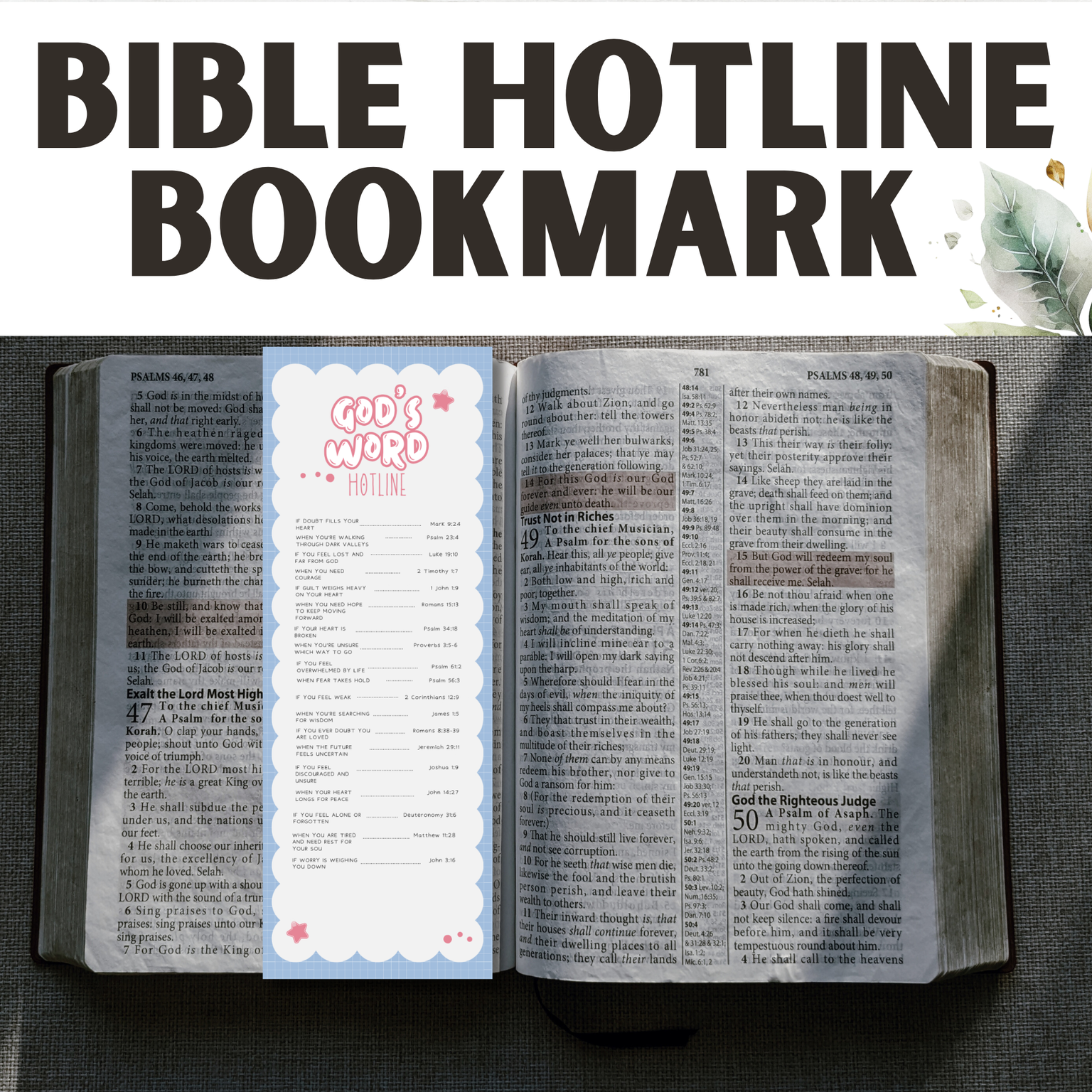 Scripture Verse Emergency Numbers