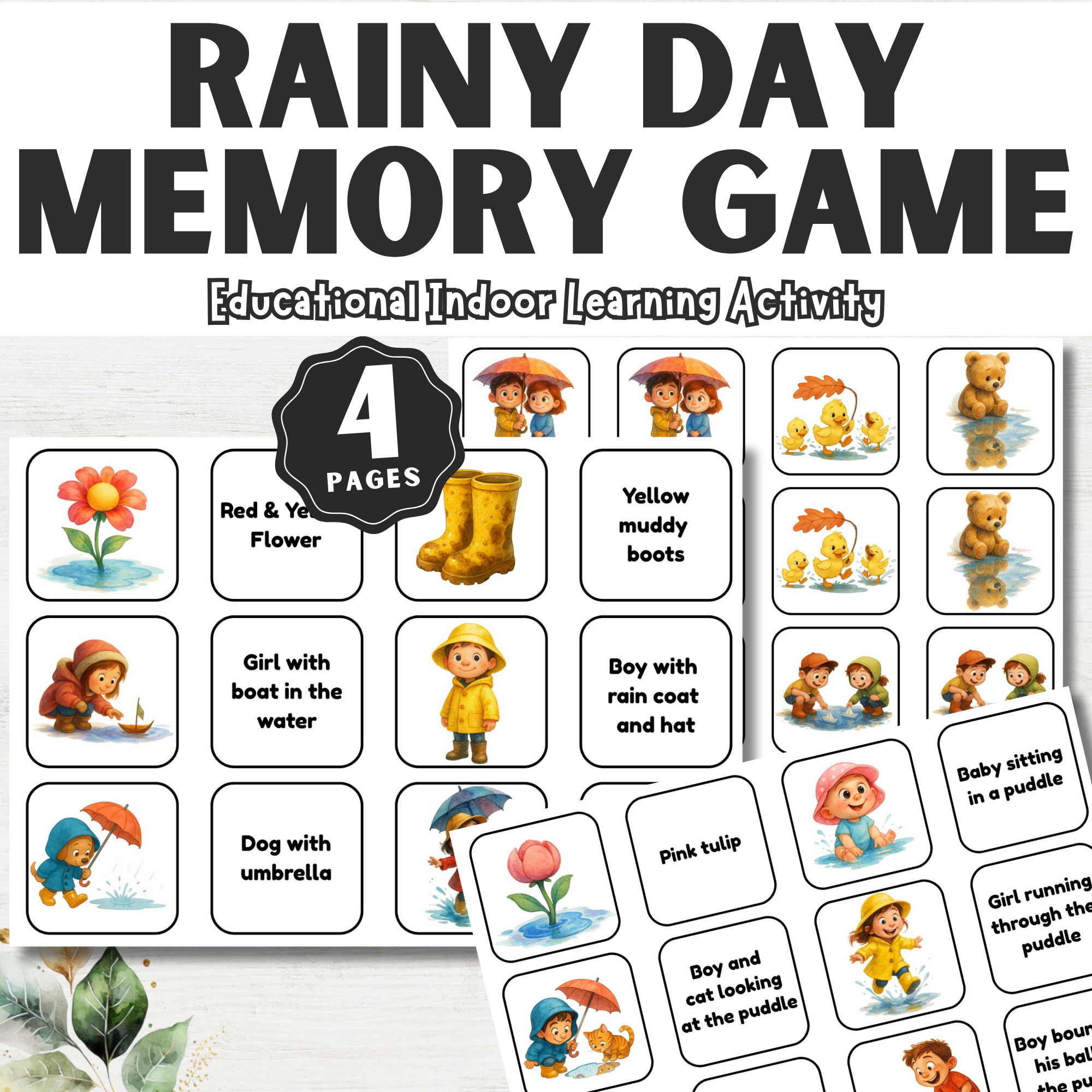 Rainy Memory Game