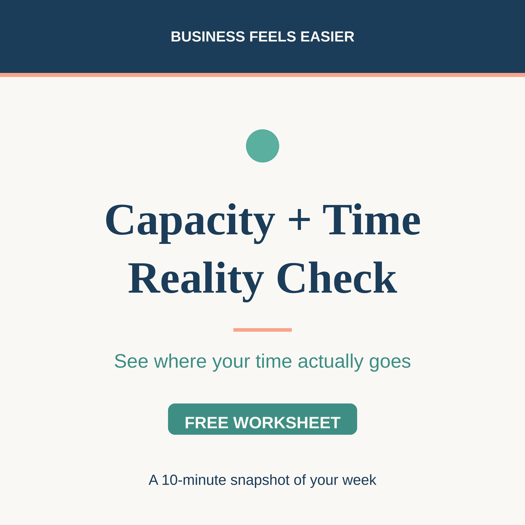 Capacity + Time Reality Check Worksheet