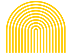 Decorative image of lines in half circle