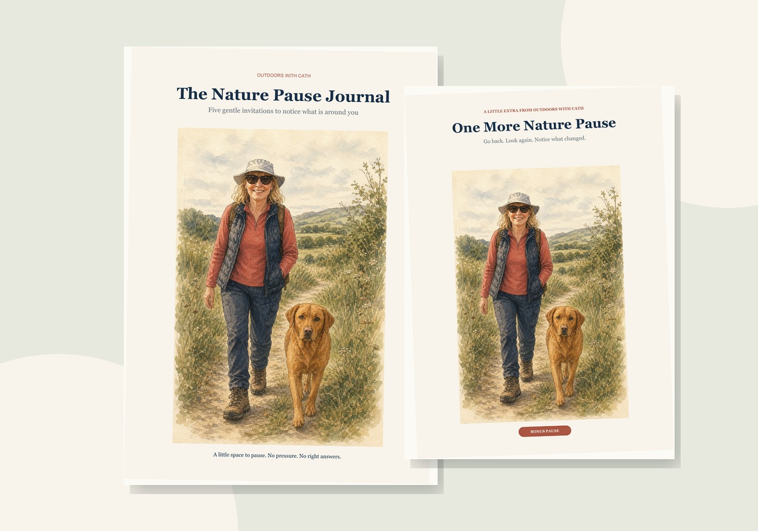 The Nature Pause Journal and One More Nature Pause bonus booklet