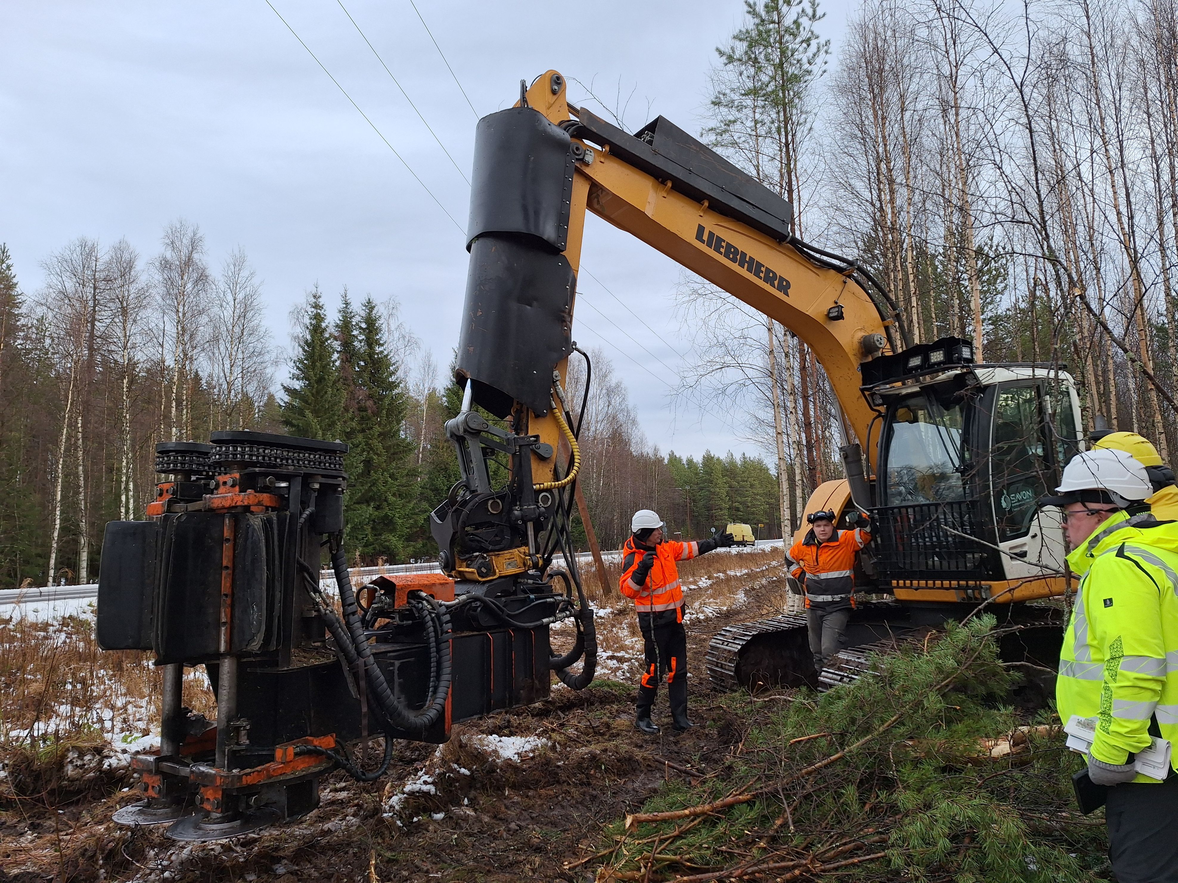 Energiapuun korjuun työnäytös 15.8.2025