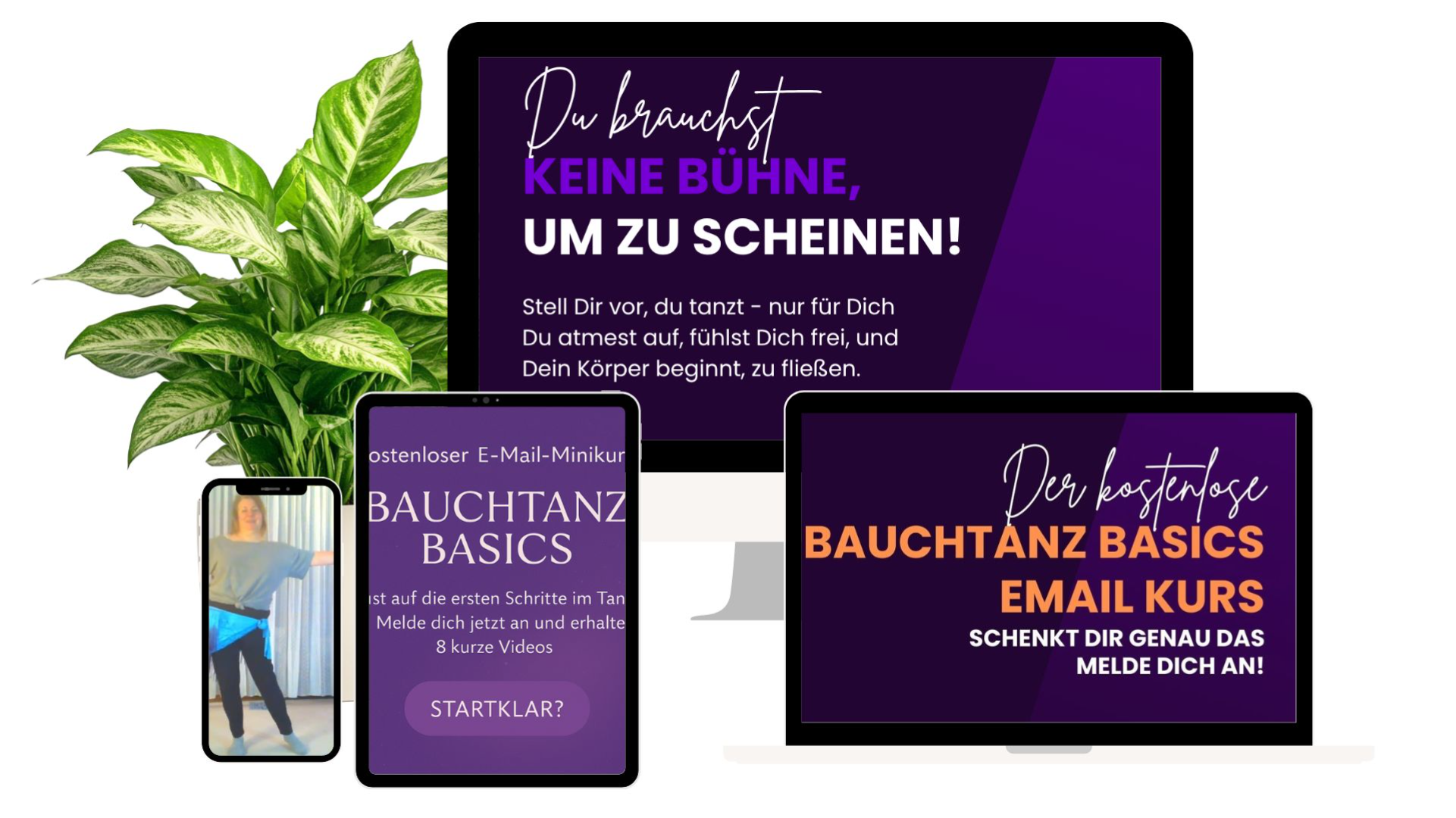 Stell dir vor, du tanzt – nur für dich.   Du atmest auf, fühlst dich frei, und dein Körper beginnt zu fließen.  Unser Bauchtanz Basics Email-Kurs schenkt dir genau das: