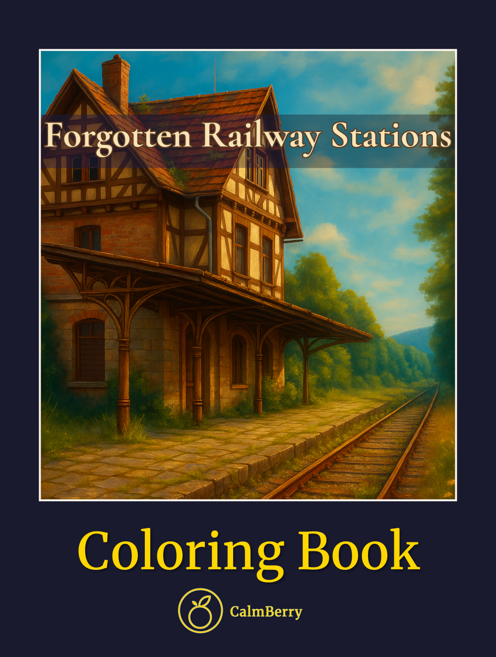 Forgotten Railway Stations Coloring Book Cover