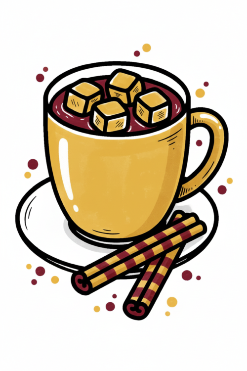 Autumn Cozy Duo Two Tones Coloring Book Example