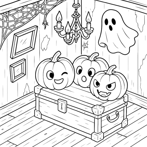 All the Pumpkin Coloring Book page