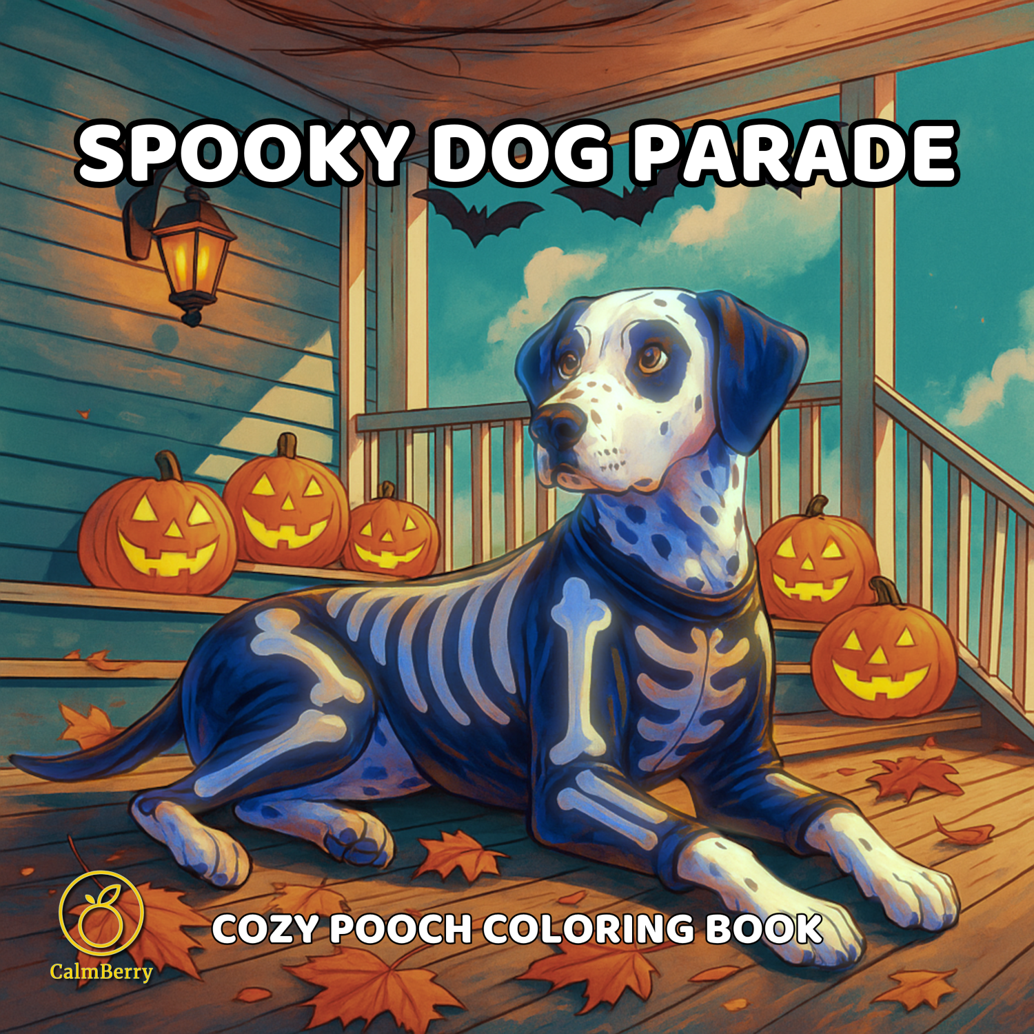 Spooky Dog Parade Coloring Book Cover