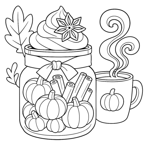 Mason Jar Magic Coloring Book interior