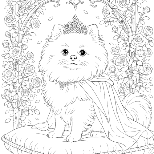 Spooky Dog Parade Coloring Book example