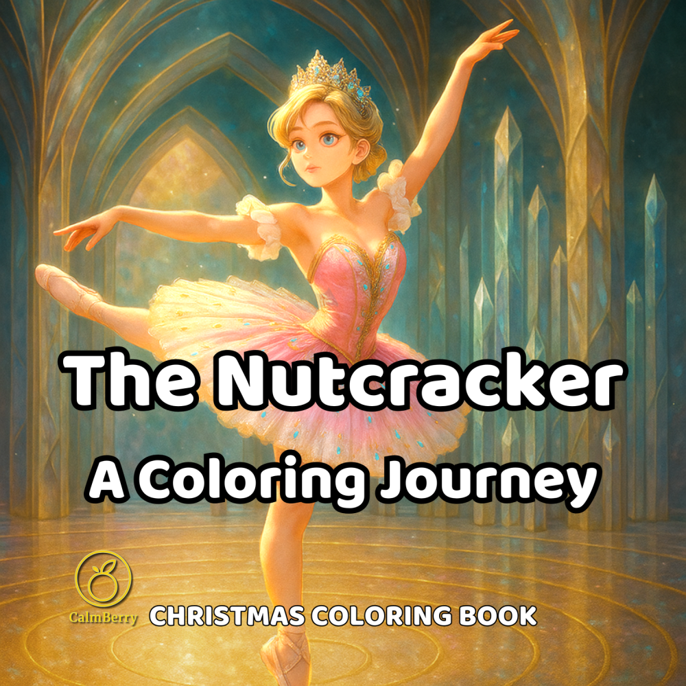 The Nutcracker – A Coloring Journey Coloring Book Cover