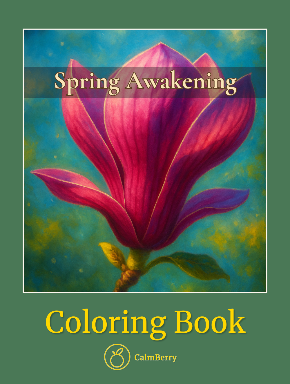 Spring Awakening Coloring Book Cover