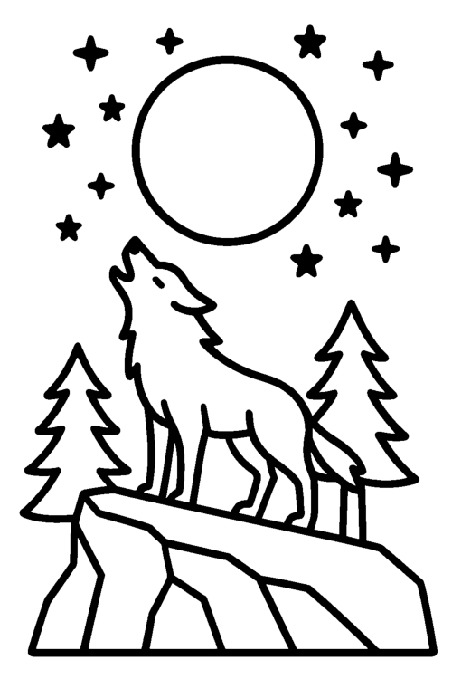 Mystic Duo Two Tones Coloring Book Page