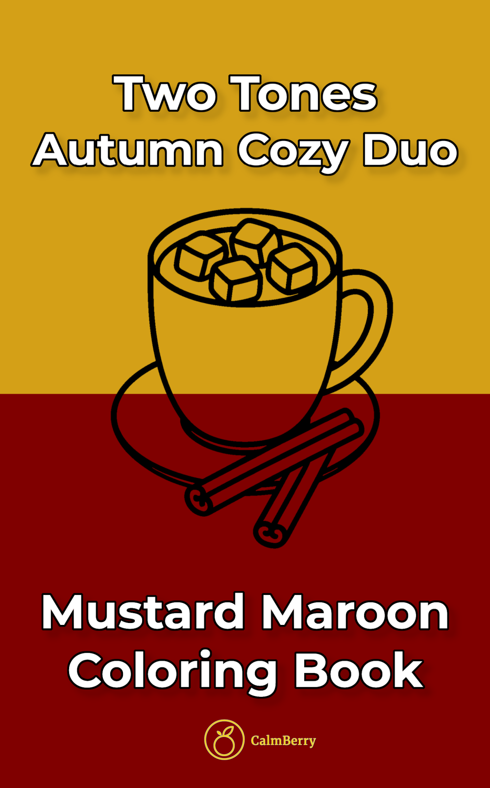 Autumn Cozy Duo Two Tones Coloring Book Cover