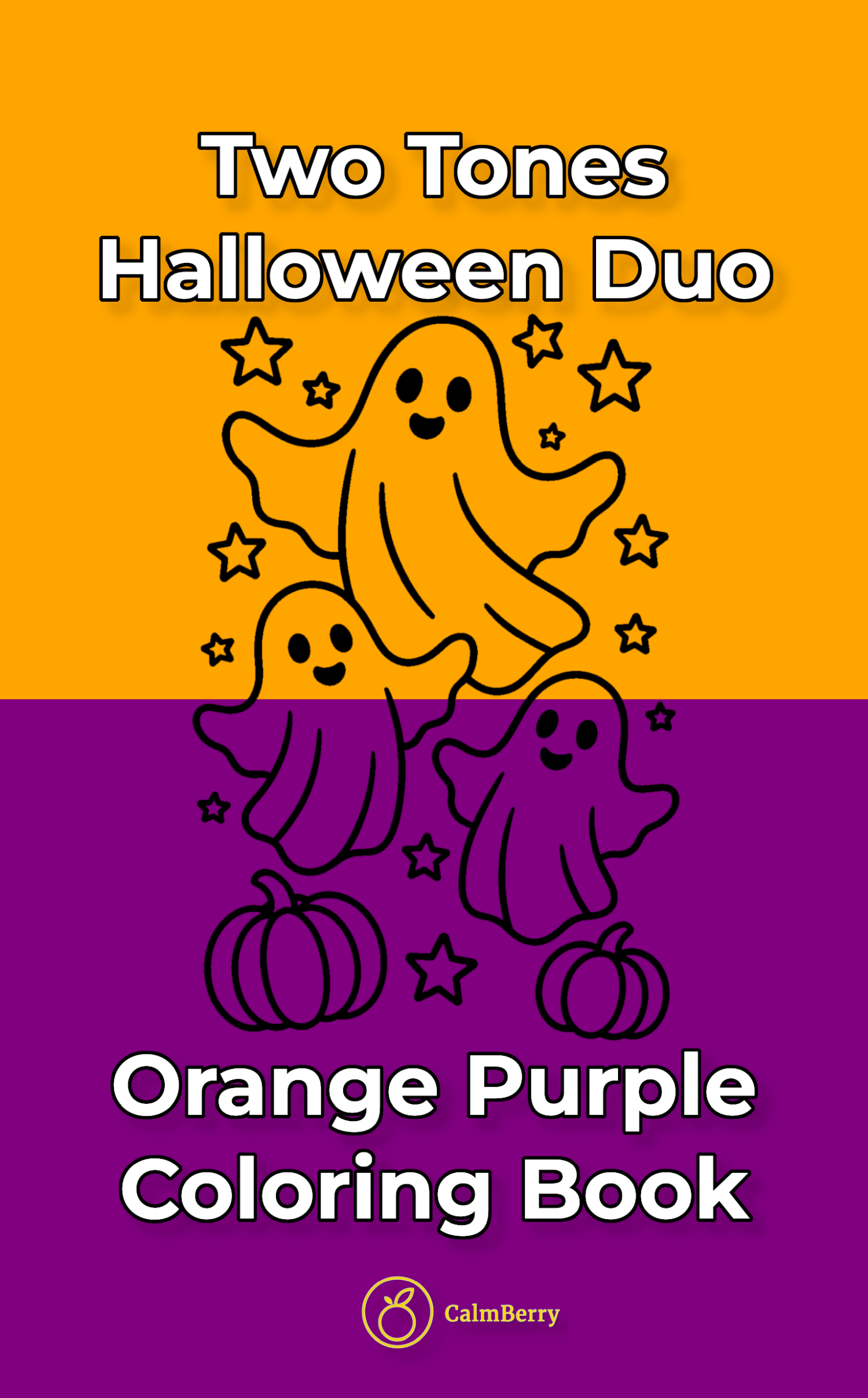 Halloween  Duo Two Tones Coloring Book Cover