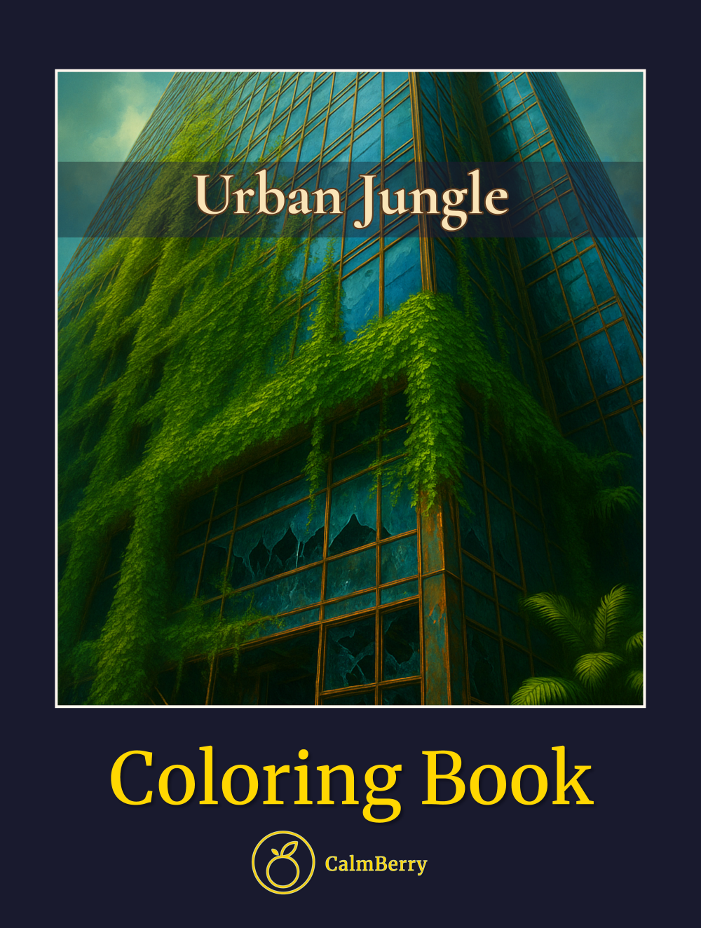 Urban Jungle Coloring Book Cover