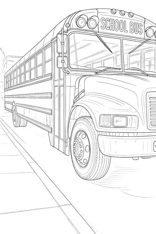 Back to School Coloring Book Interior