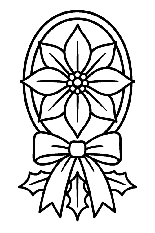 Christmas Luxury Duo Two Tones Coloring Book Page