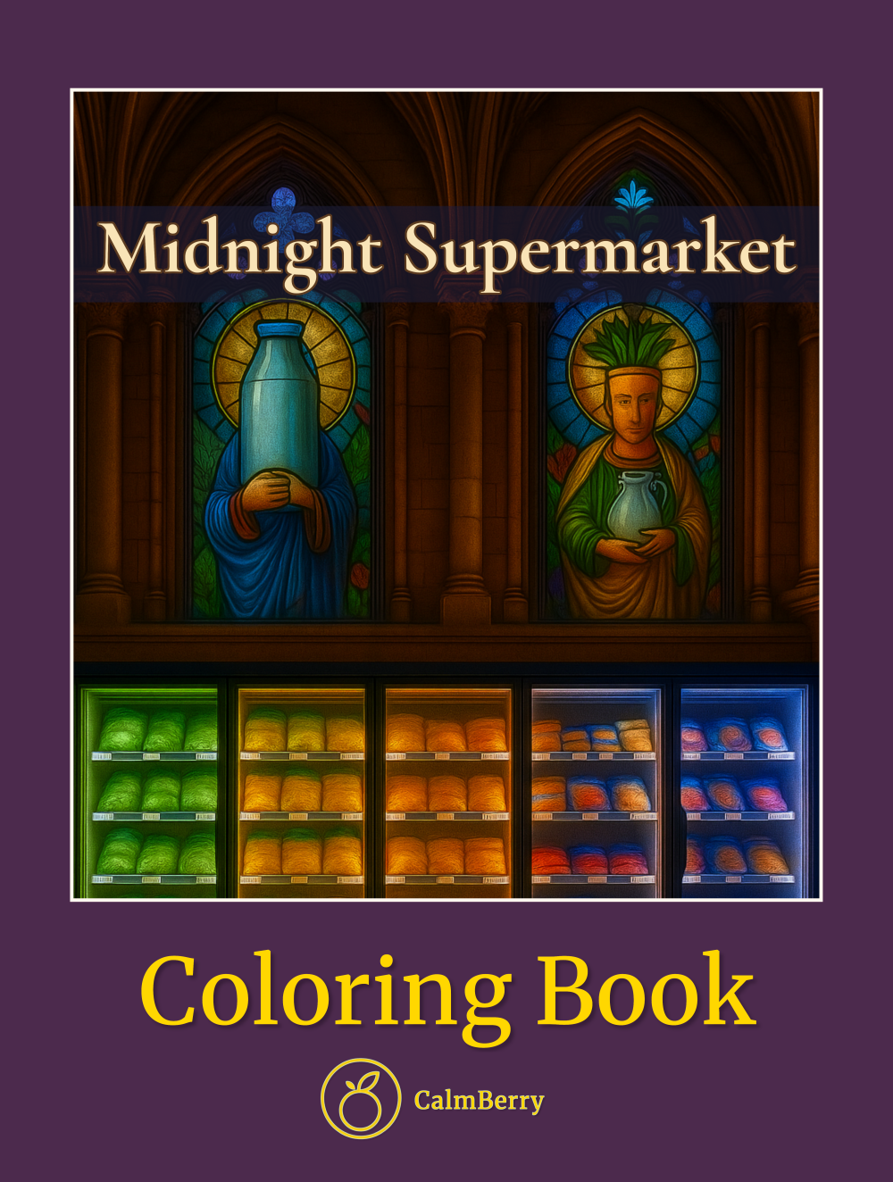 Midnight Supermarket Coloring Book Cover