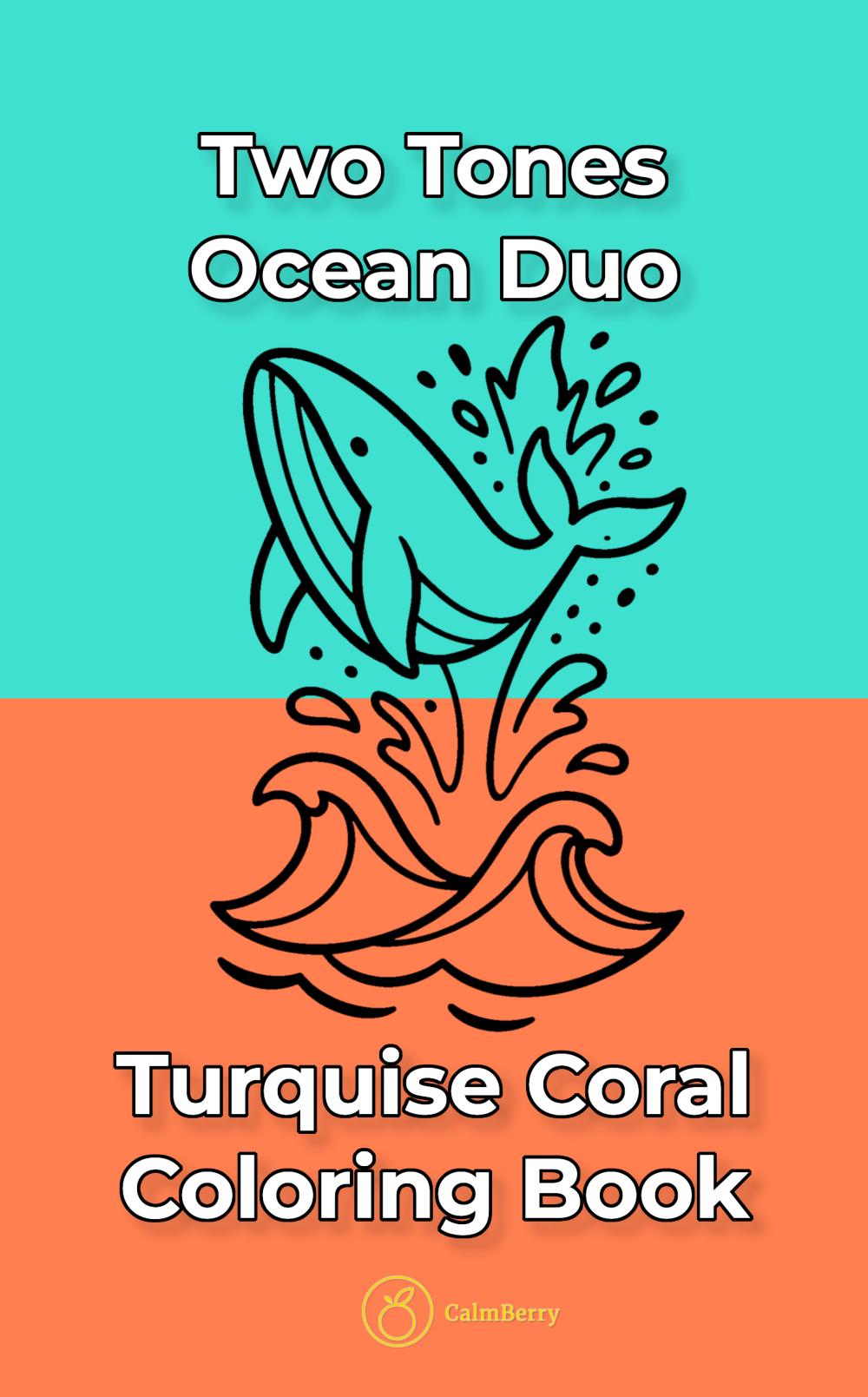 Ocean Duo Two Tones Coloring Book Cover