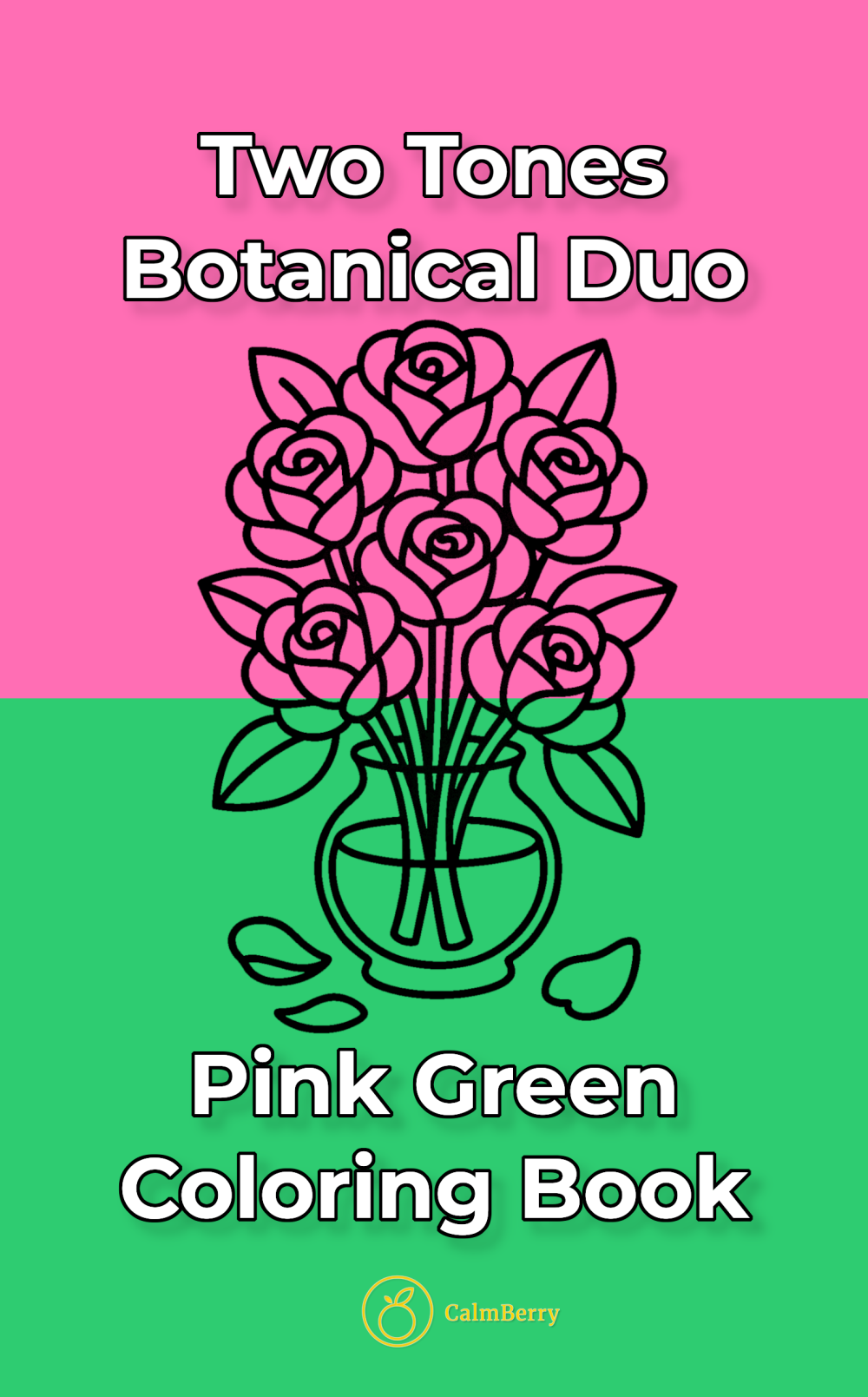 Botanical Duo Two Tones Coloring Book Cover