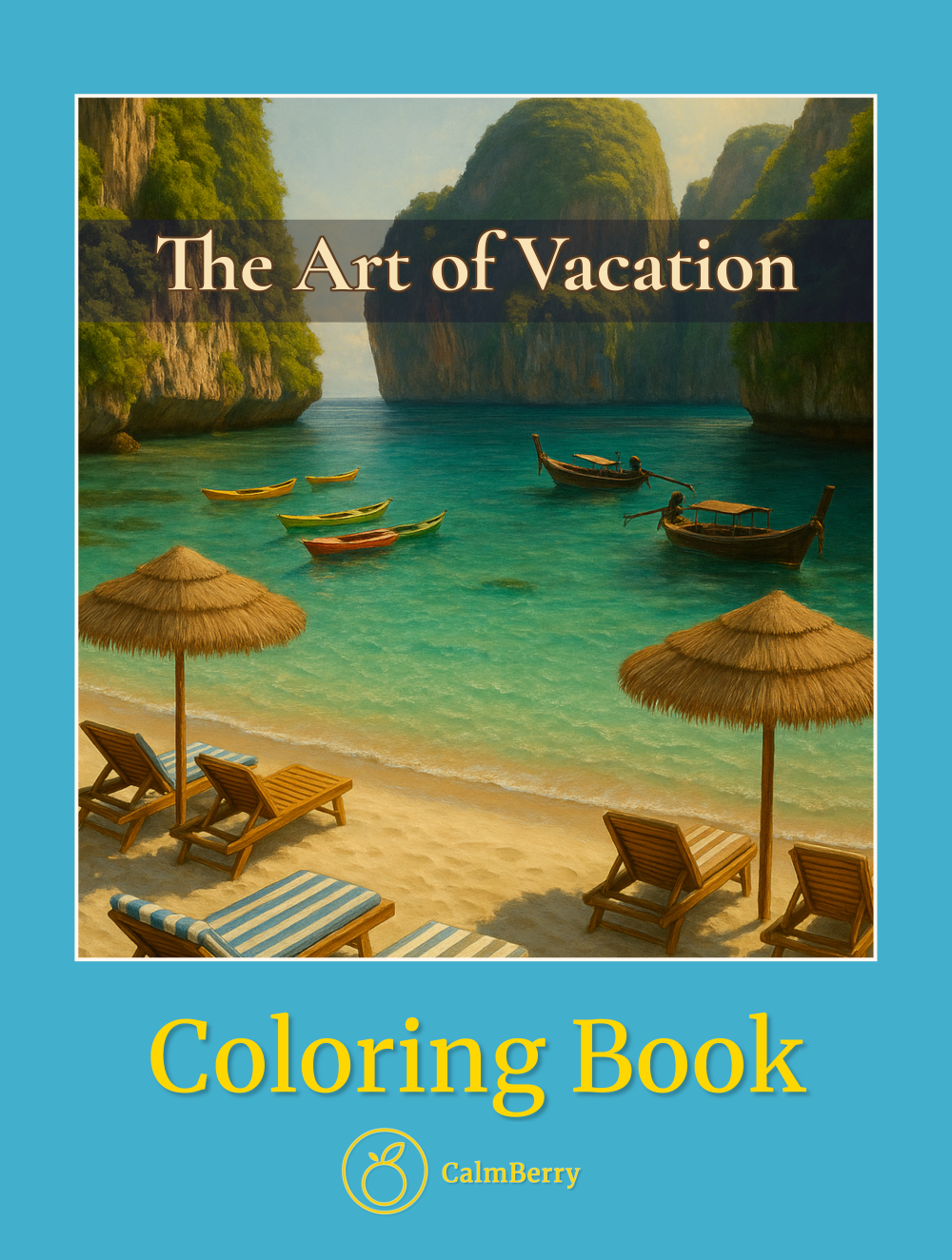 The Art of Vacation Coloring Book Cover