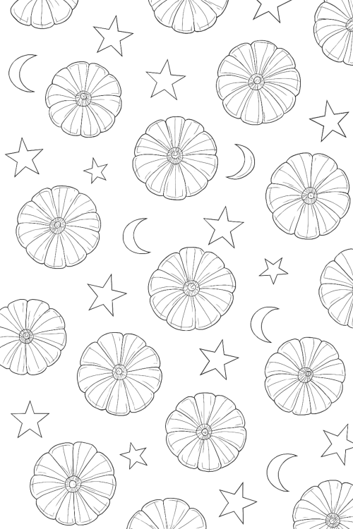 Halloween Pumpkins Coloring Book Example