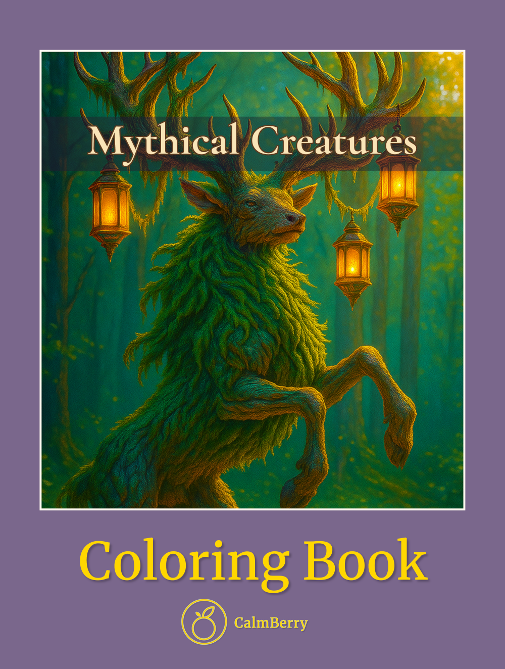 Mythical Creatures Coloring Book Cover