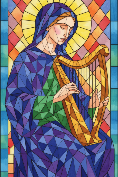 Radiant Stained Glass Coloring Book Page