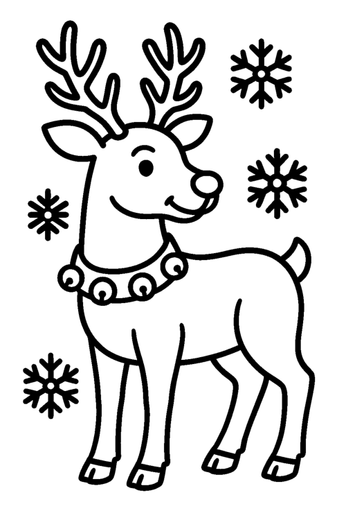 Christmas Classic Duo Two Tones Coloring Book Page